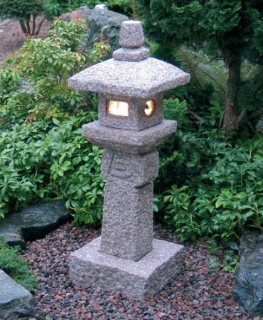 Oribe Japanese Granite Stone Lantern for sale by NVA Creative Garden Granite