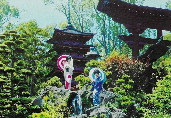 Japanese Tea Garden San Francisco Ladies Waterfall Postcard